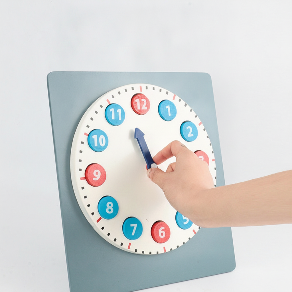 Reloj Montessori de madera para niños 3-6 años - 3