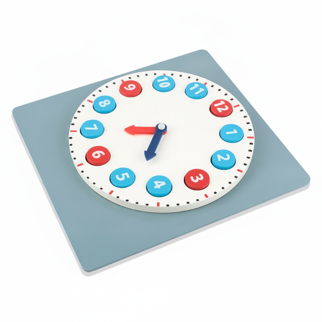 Reloj Montessori de madera para niños 3-6 años - 4