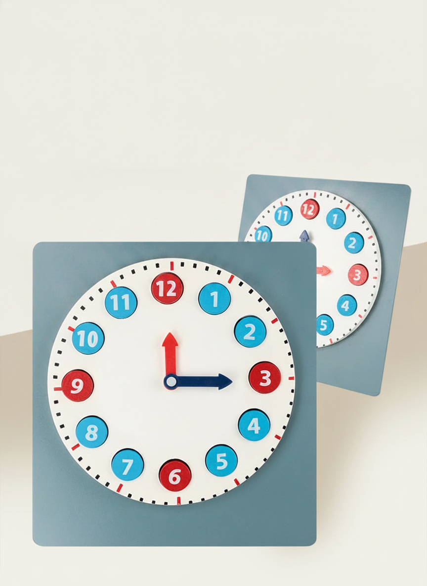 Reloj Montessori de madera para niños 3-6 años - 5