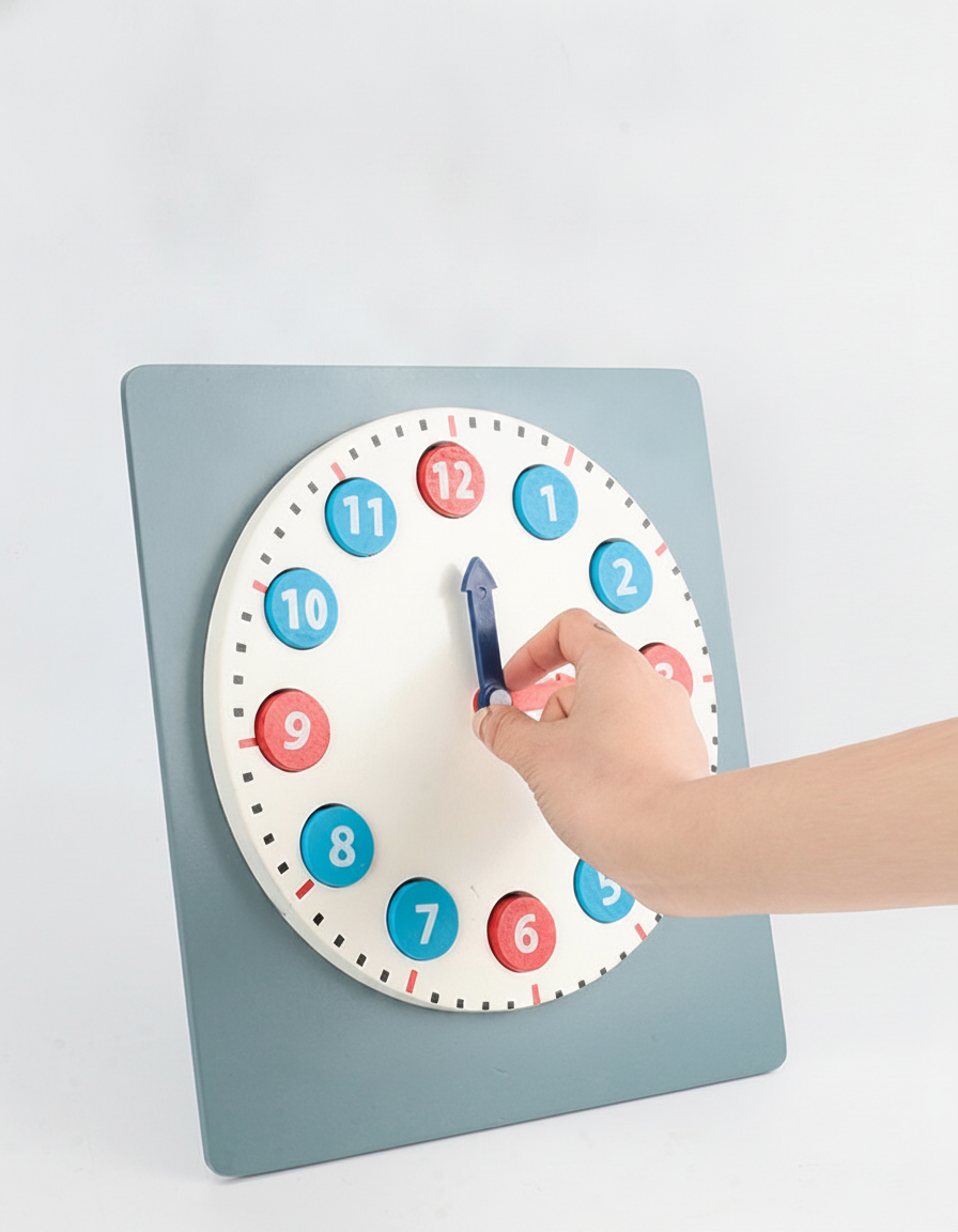 Reloj Montessori de madera para niños 3-6 años - 7