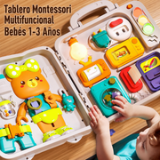 Tablero Montessori Multifuncional para Bebés 1-3 Años - 1