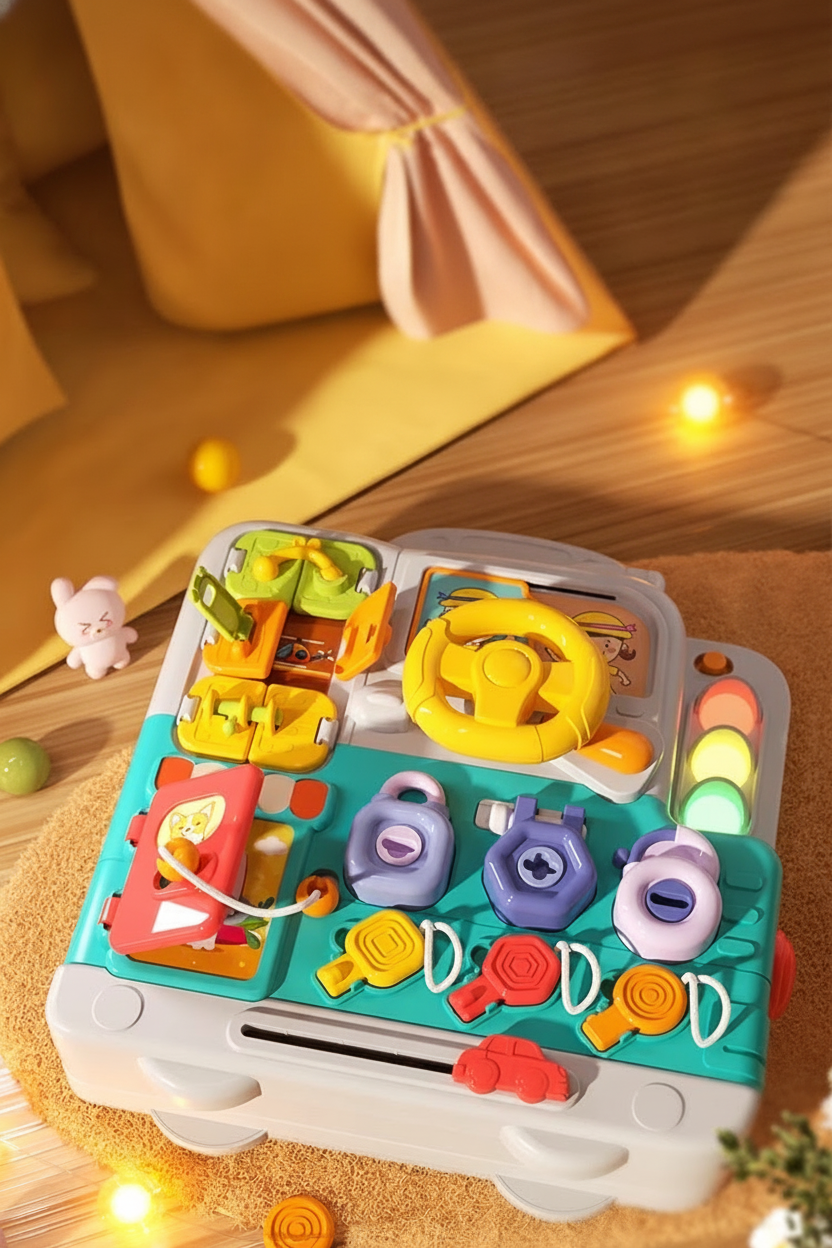 Tablero Montessori Multifuncional para Bebés 1-3 Años - 13