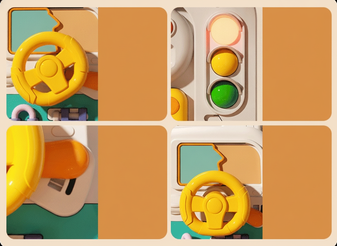 Tablero Montessori Multifuncional para Bebés 1-3 Años - 16