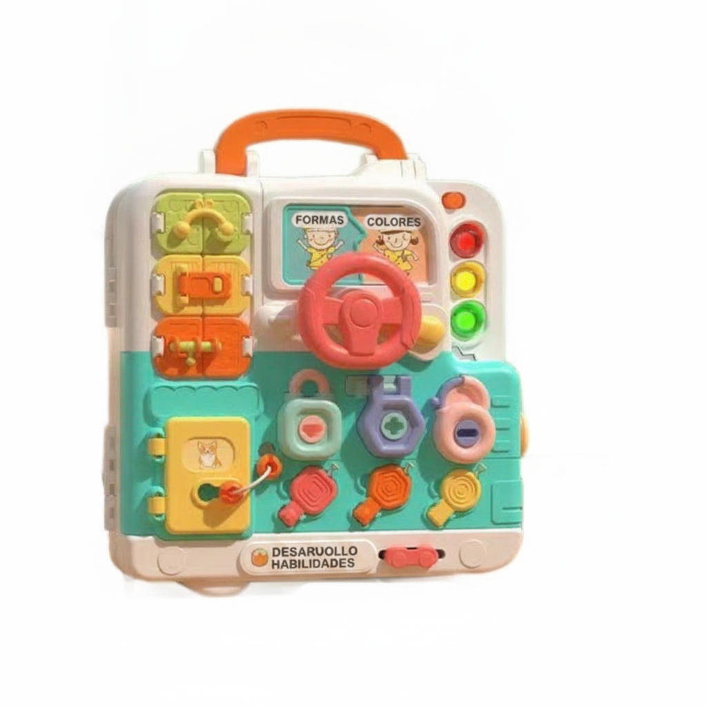 Tablero Montessori Multifuncional para Bebés 1-3 Años - 5