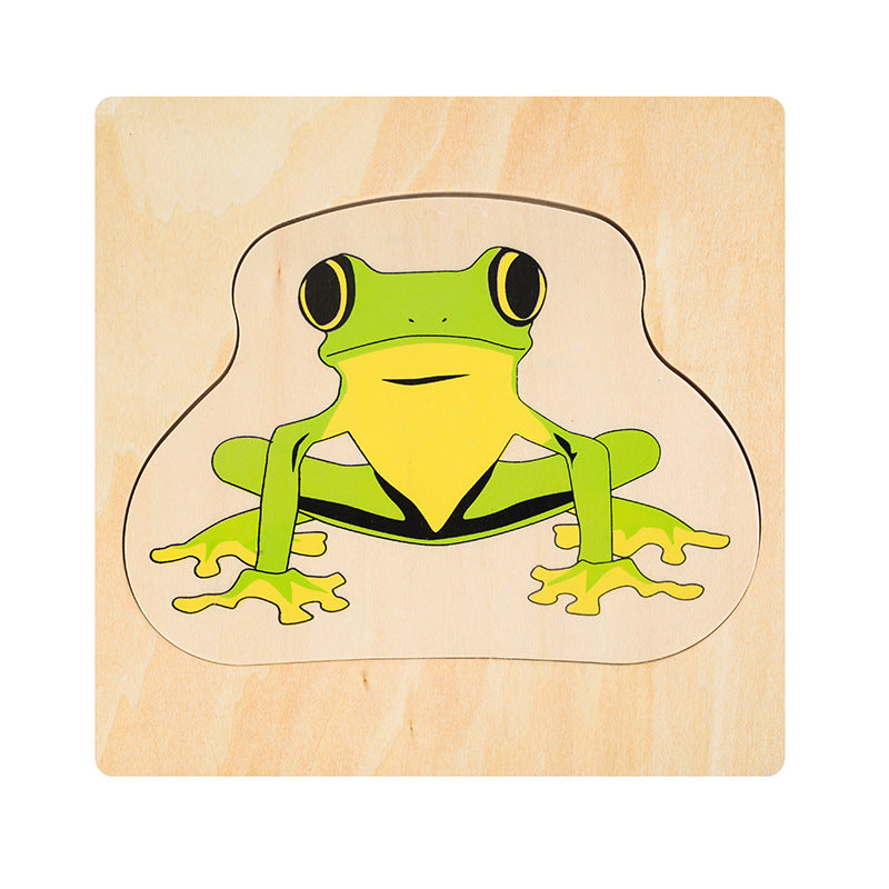 Rompecabezas Montessori de madera ciclos de vida 4-6 años