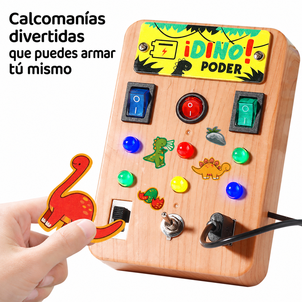Tablero Montessori LED con Interruptores para Niños - 11