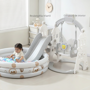 Resbaladilla infantil con columpio set de juego para casa - 1