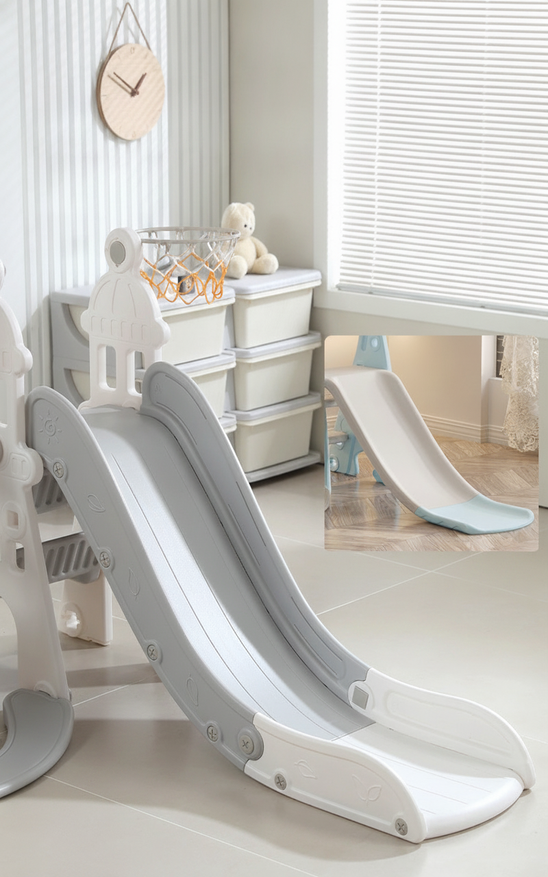 Resbaladilla infantil con columpio set de juego para casa - 12