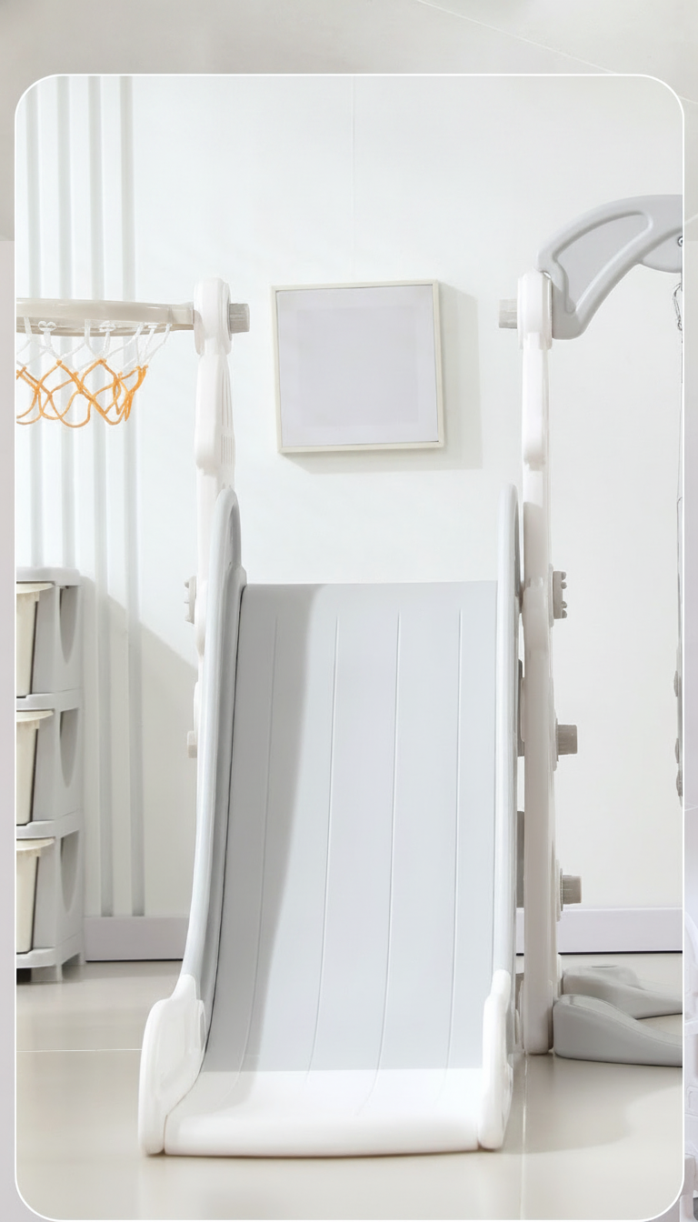 Resbaladilla infantil con columpio set de juego para casa - 13