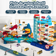 Pista de autos infantil Dinosaurio y Aventura – Set de juego - 1