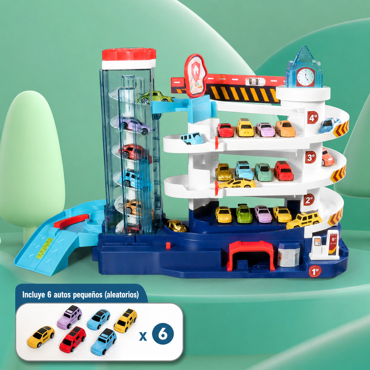 Pista de autos infantil Dinosaurio y Aventura – Set de juego
