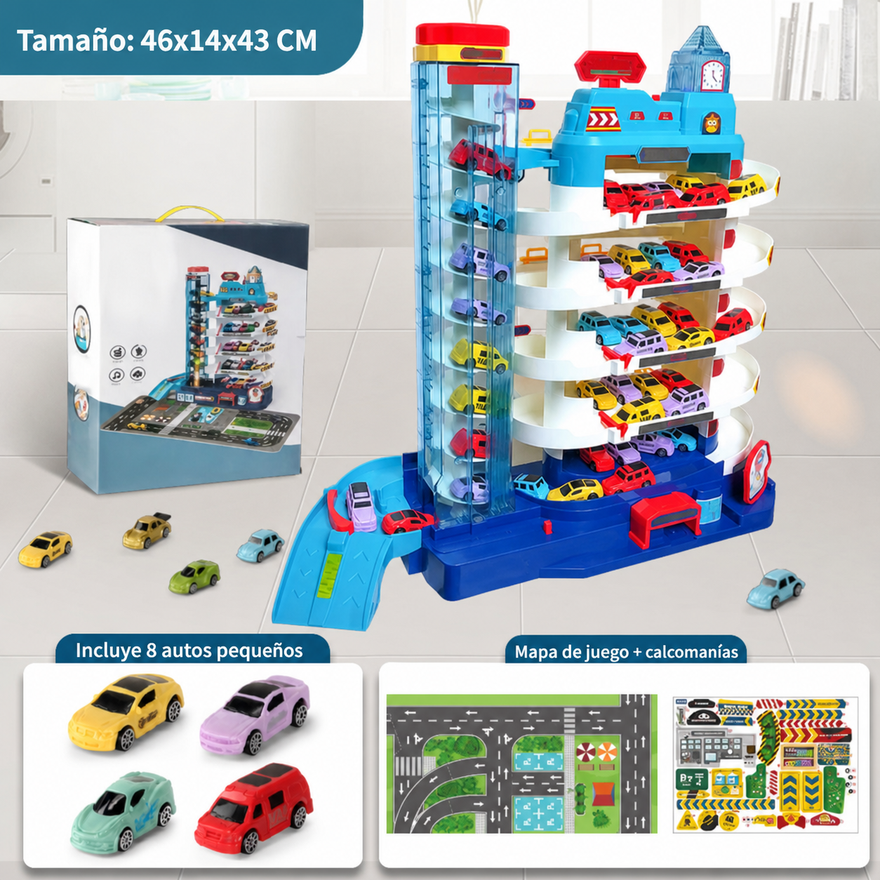 Pista de autos infantil Dinosaurio y Aventura – Set de juego