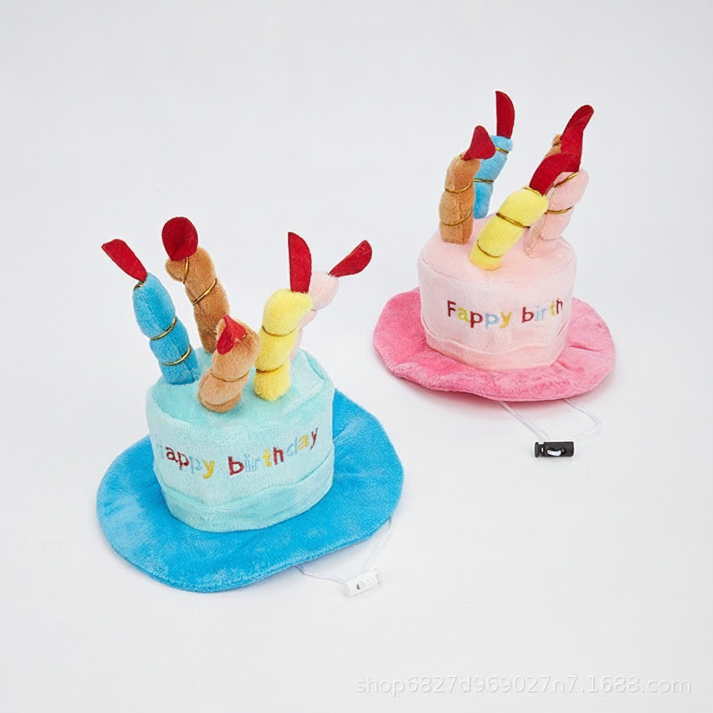 Gorro de cumpleaños para mascotas perros y gatos - 2