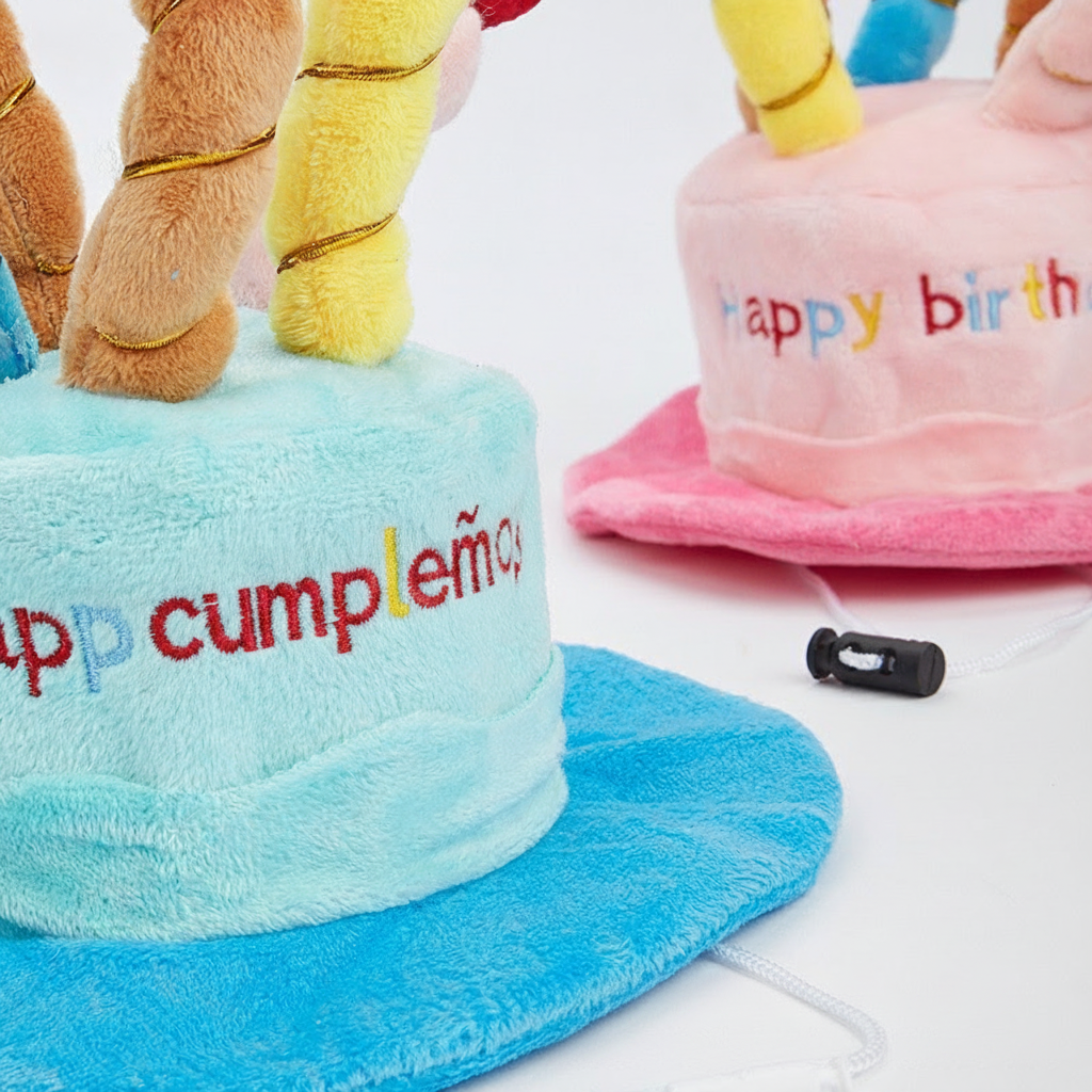 Gorro de cumpleaños para mascotas perros y gatos - 4