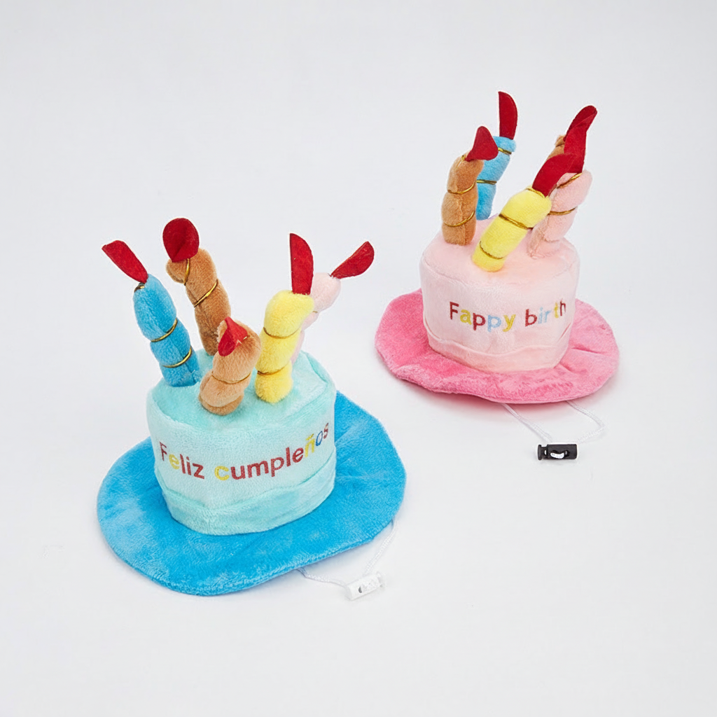 Gorro de cumpleaños para mascotas perros y gatos - 7