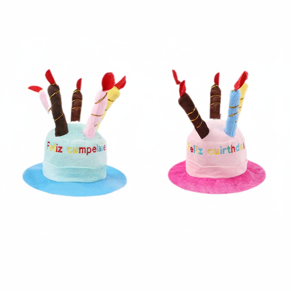 Gorro de cumpleaños para mascotas perros y gatos - 8