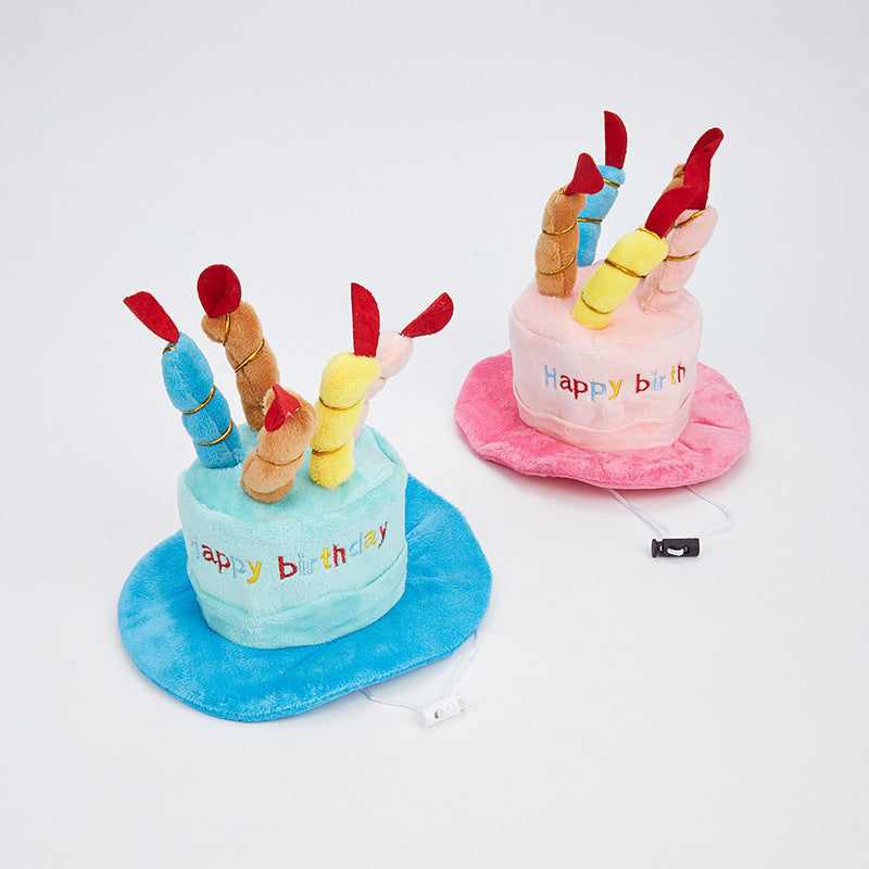 Gorro de cumpleaños para mascotas perros y gatos