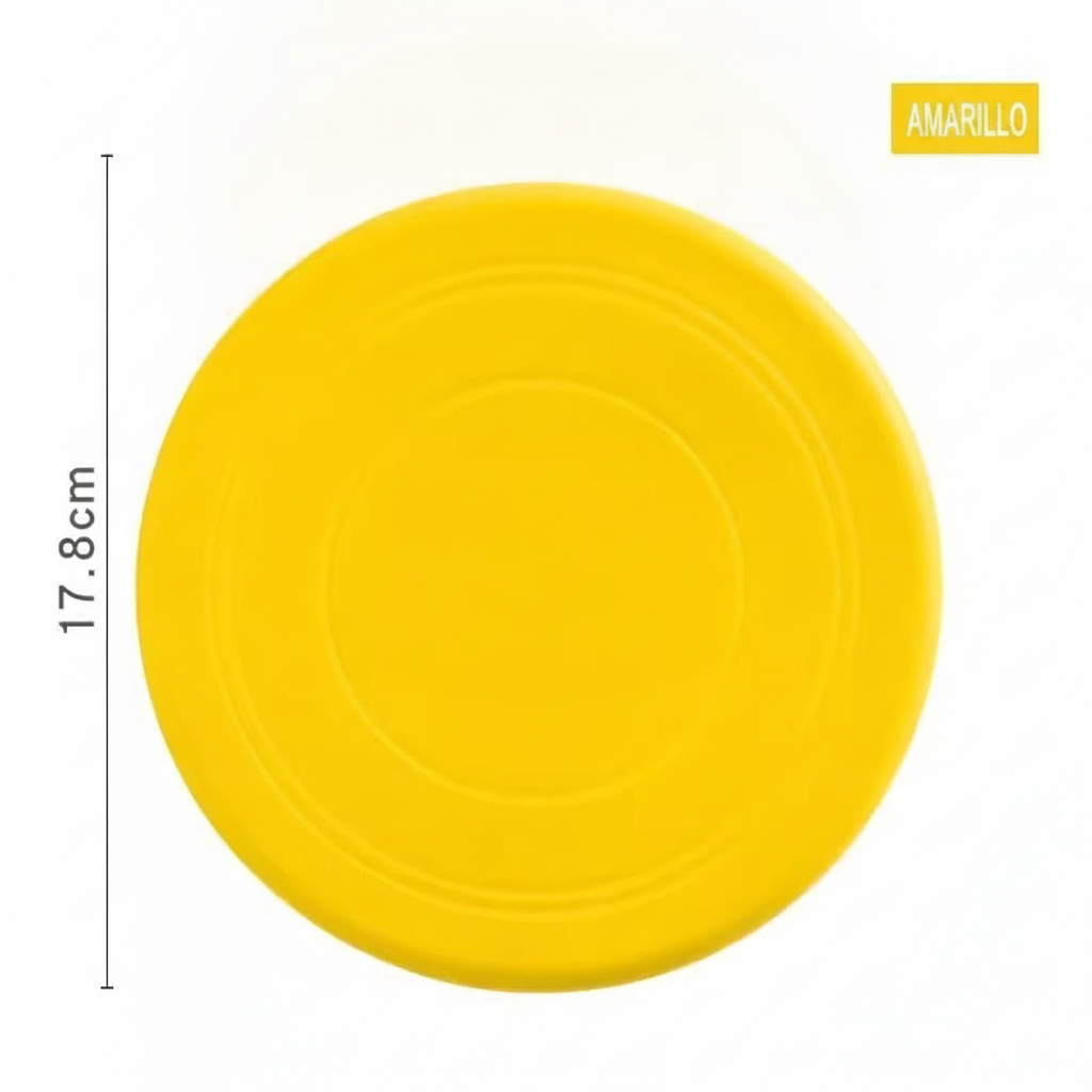 Frisbee de Goma Suave para Perros 18 cm