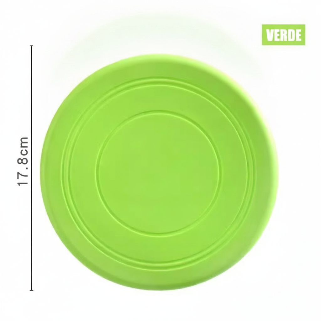 Frisbee de Goma Suave para Perros 18 cm