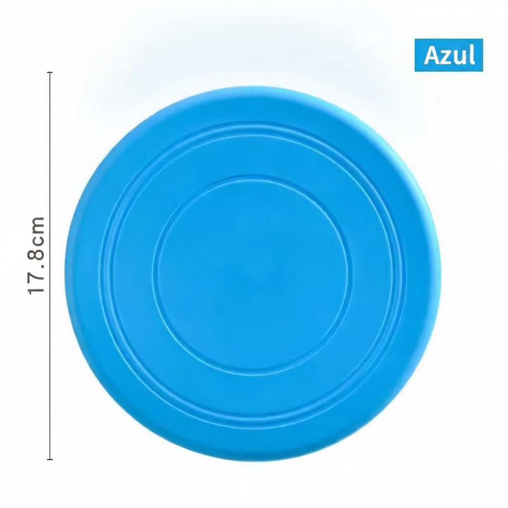 Frisbee de Goma Suave para Perros 18 cm