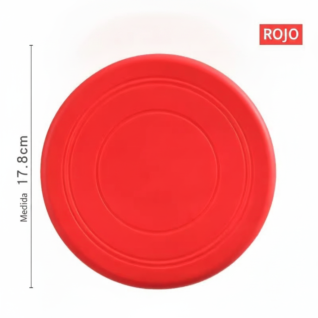 Frisbee de Goma Suave para Perros 18 cm