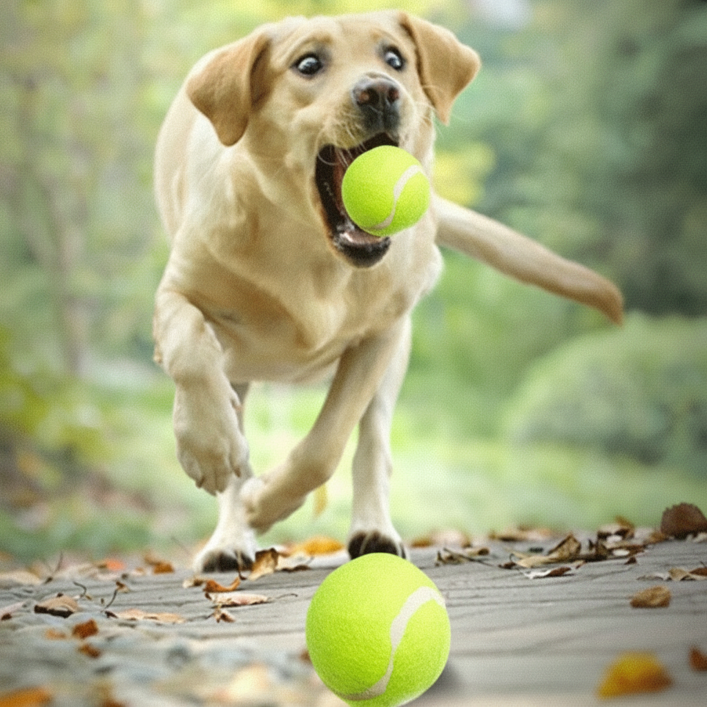 Pelota de Tennis para Perro Juguete Morder Caucho - 3