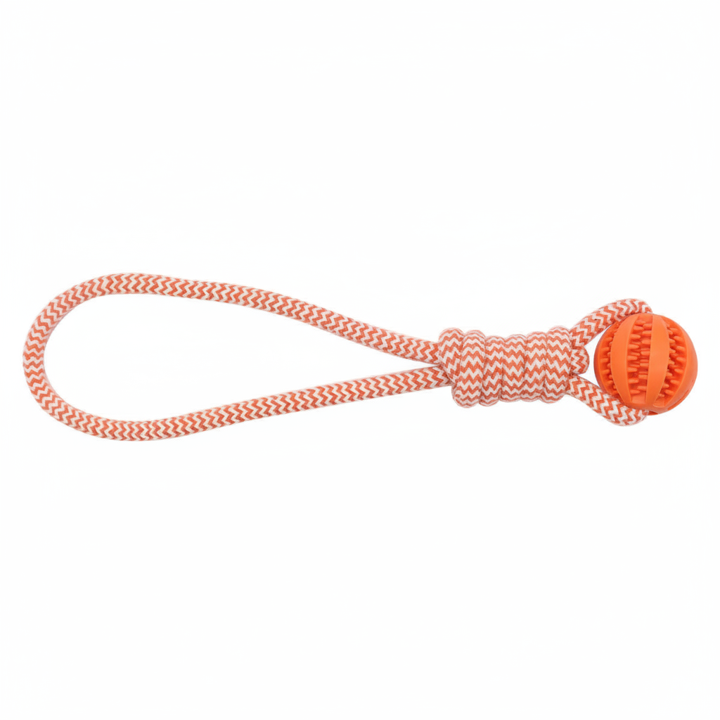 Pelota dispensadora de premios para perros con cuerda - 6