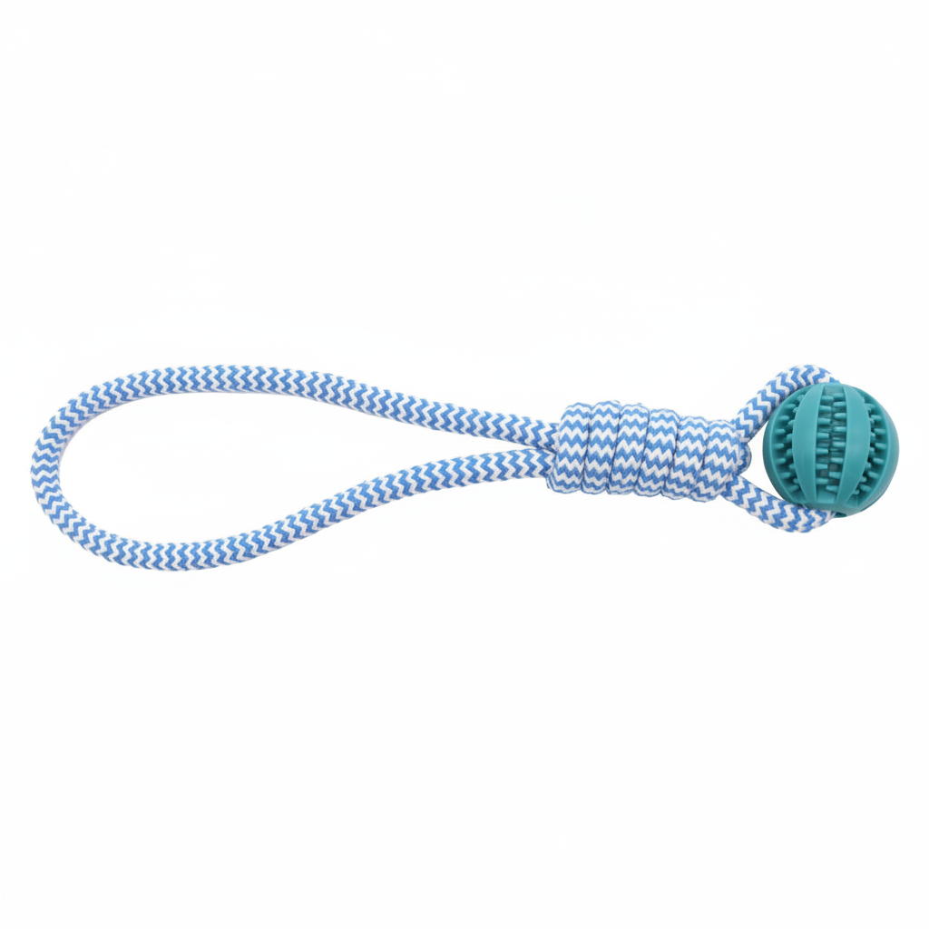 Pelota dispensadora de premios para perros con cuerda - 8