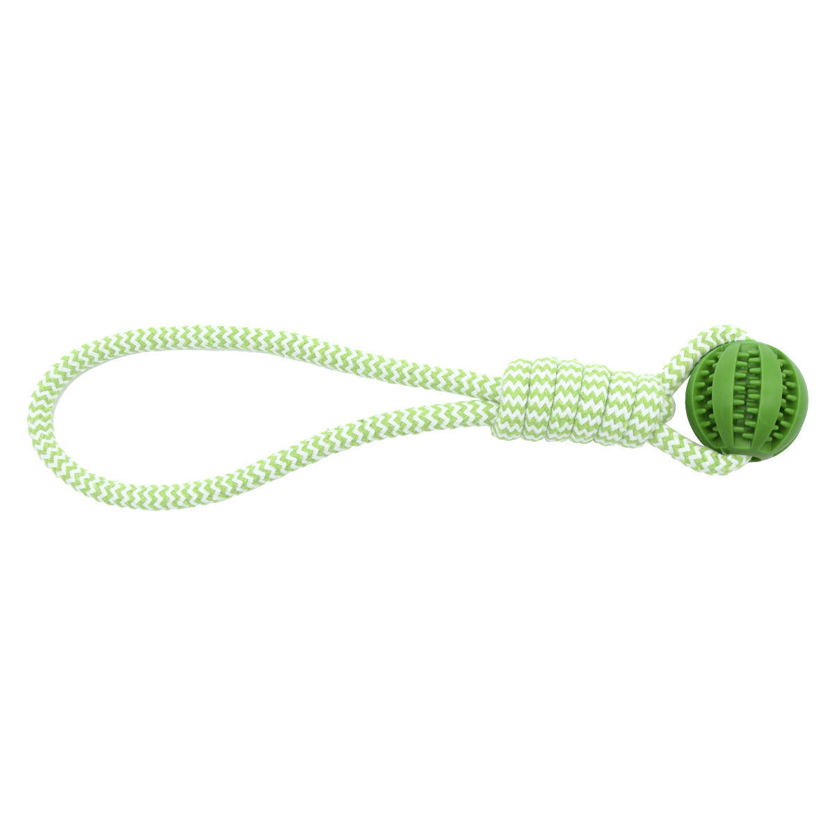 Pelota dispensadora de premios para perros con cuerda