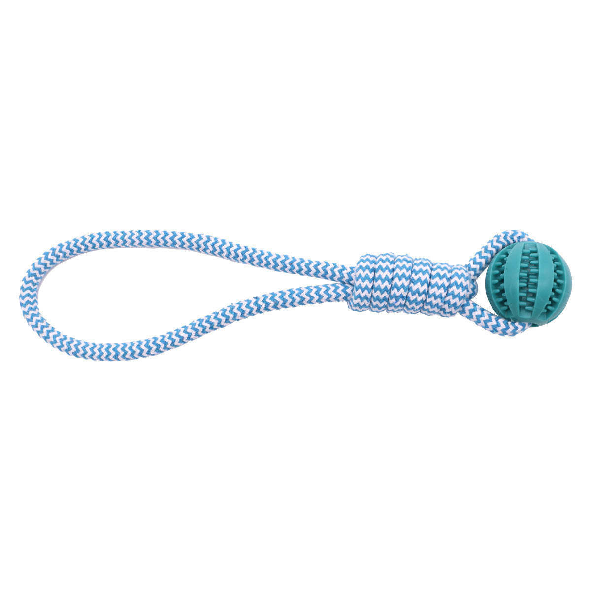 Pelota dispensadora de premios para perros con cuerda