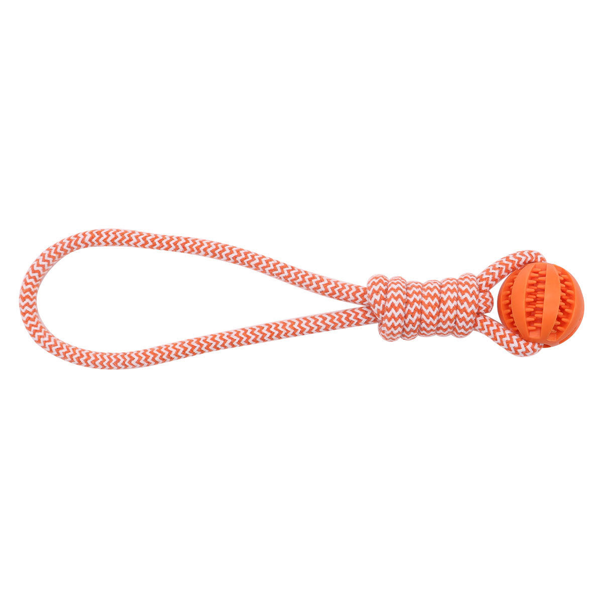Pelota dispensadora de premios para perros con cuerda