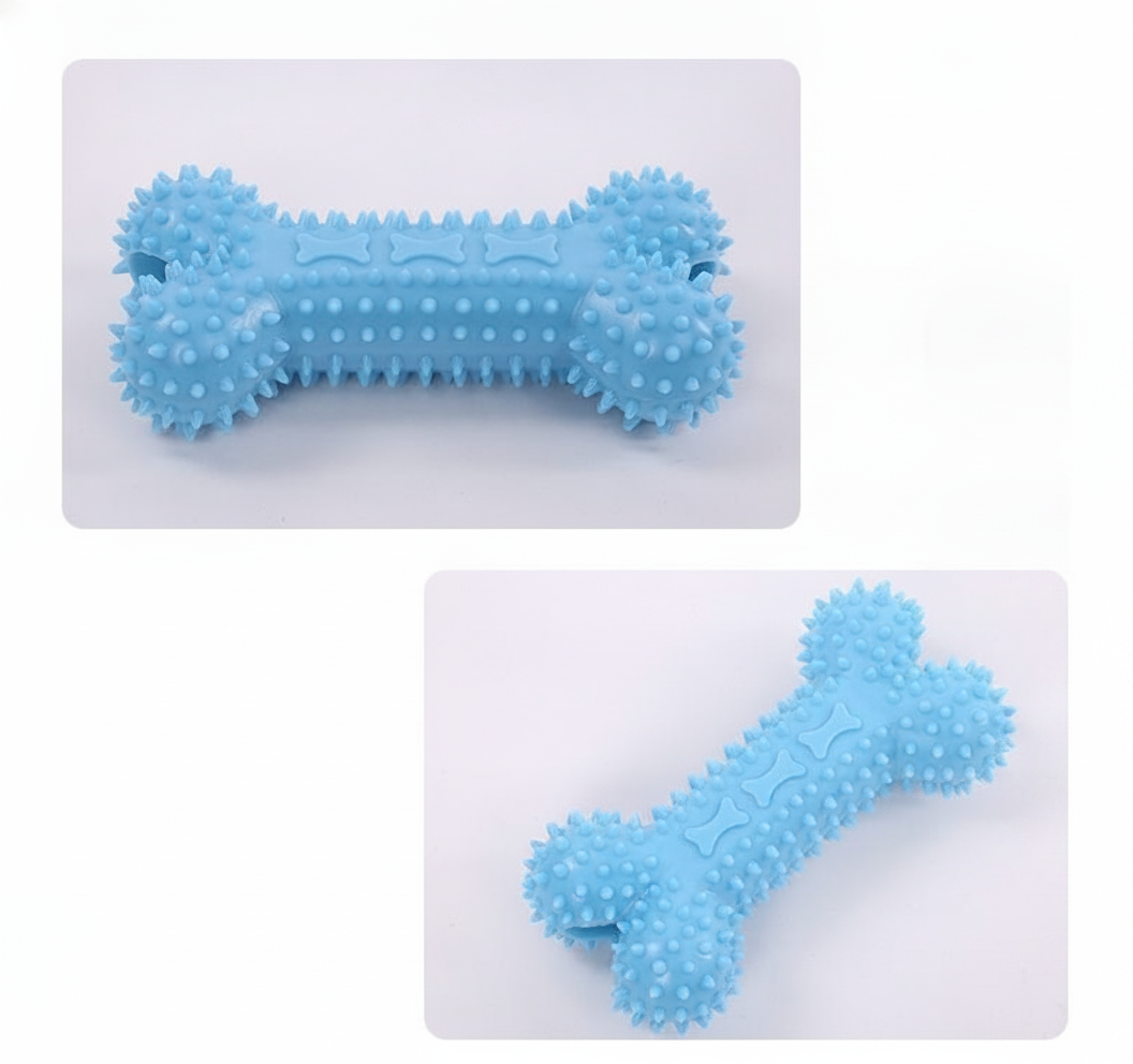 Juguete Dental para Perro Hueso TPR con Púas 12×6 cm - 10