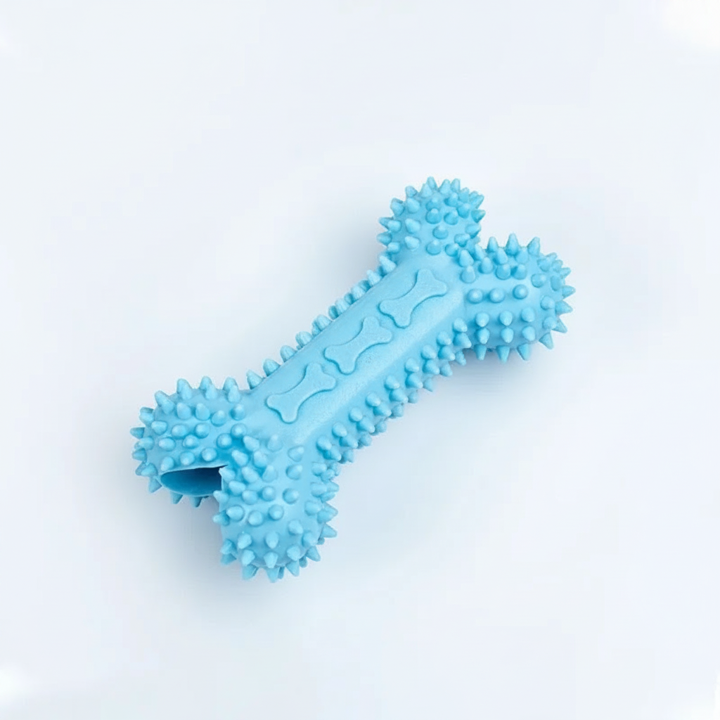Juguete Dental para Perro Hueso TPR con Púas 12×6 cm - 4
