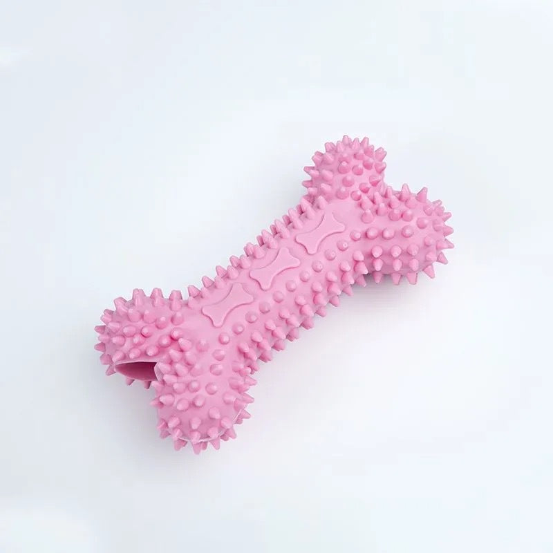 Juguete Dental para Perro Hueso TPR con Púas 12×6 cm
