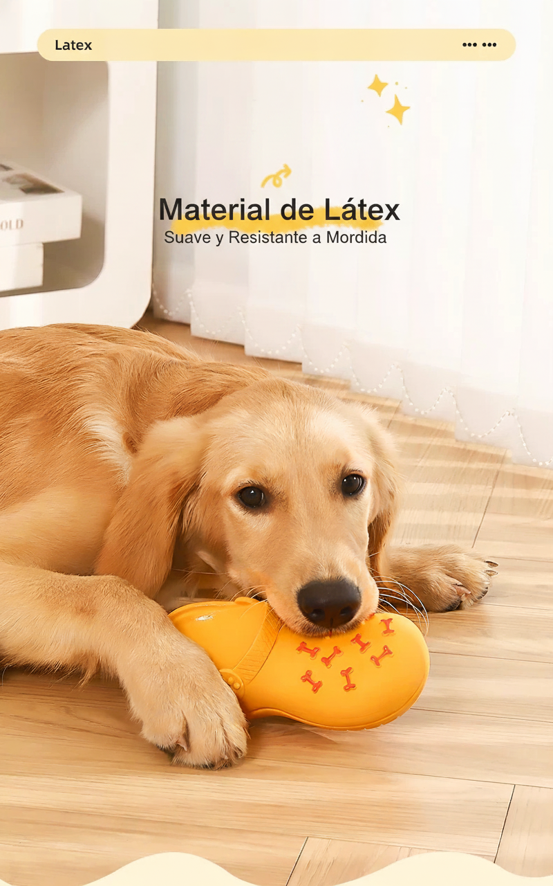 Juguete Pantufla Sonora para Perros – Látex Mordible - 11