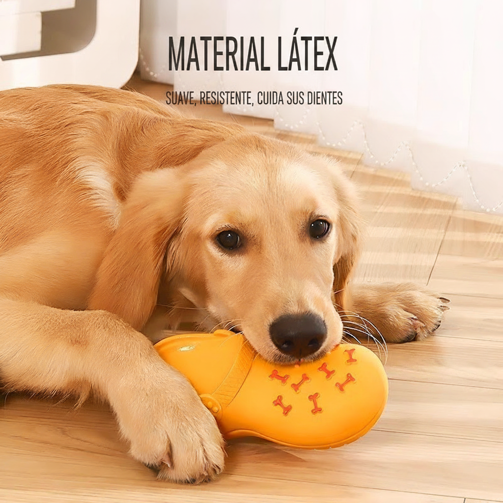 Juguete Pantufla Sonora para Perros – Látex Mordible - 4