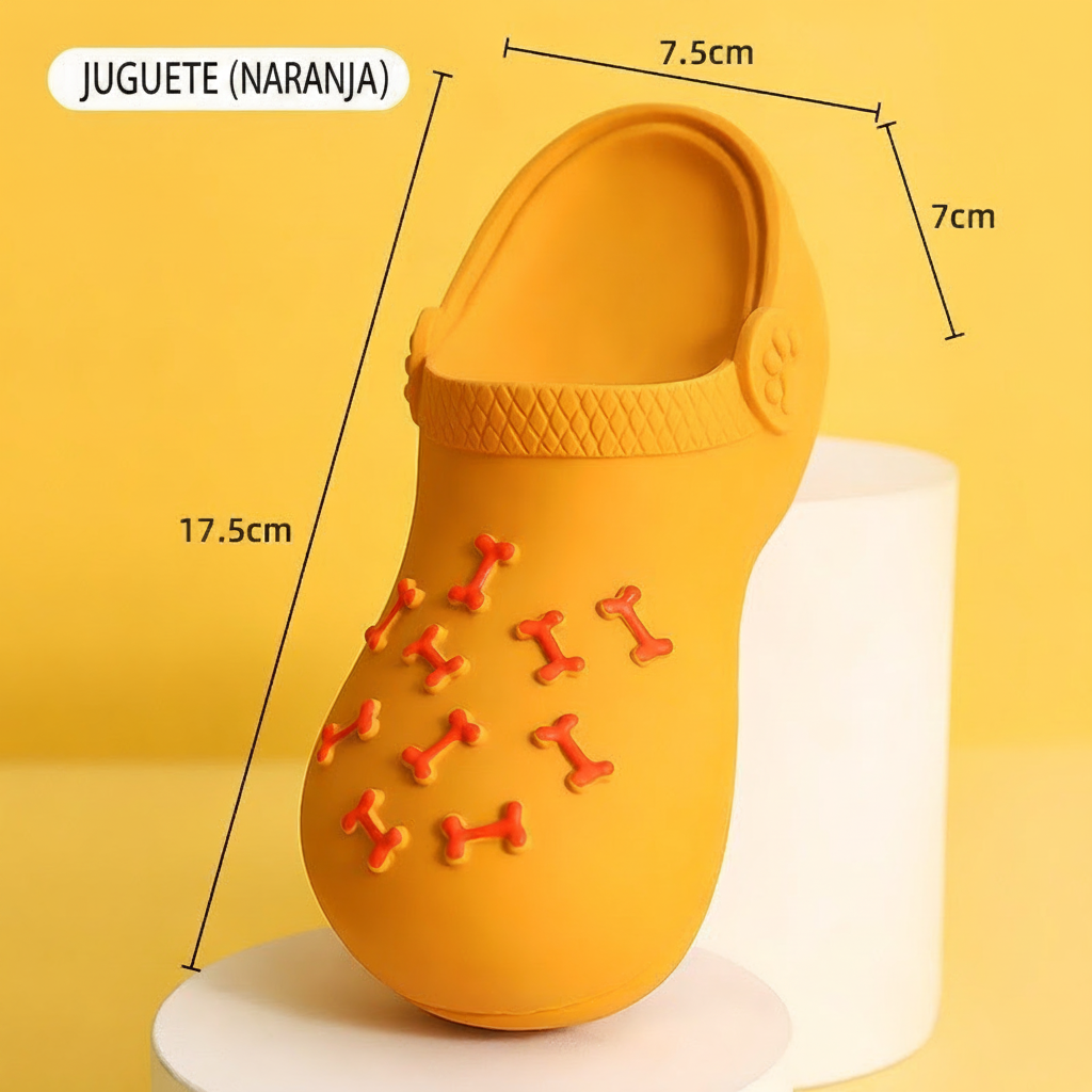 Juguete Pantufla Sonora para Perros – Látex Mordible - 7