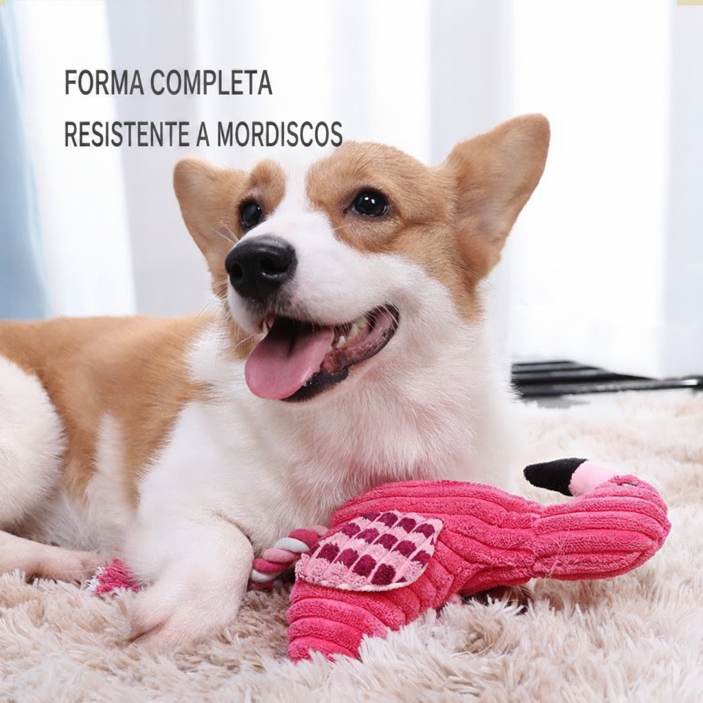 Juguete Flamingo de Peluche con Sonido para Perros - 2