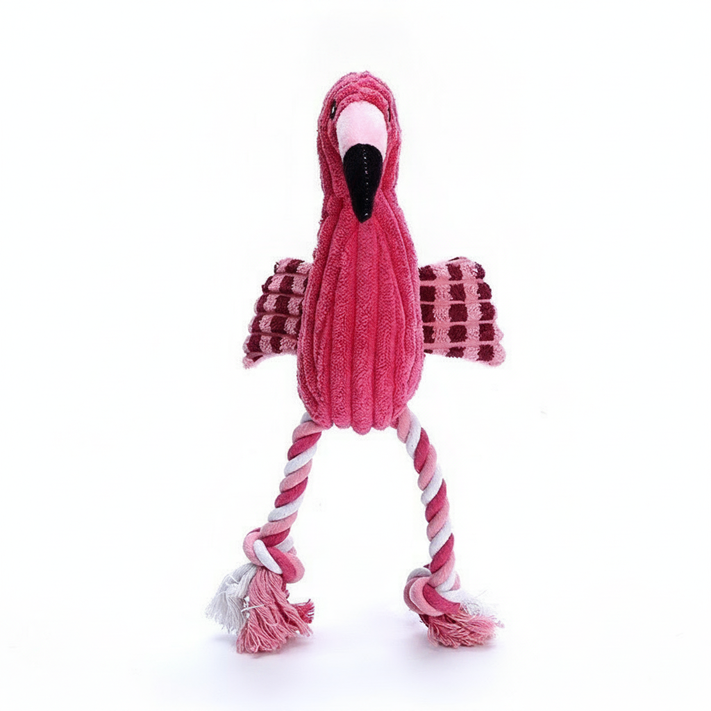 Juguete Flamingo de Peluche con Sonido para Perros - 4