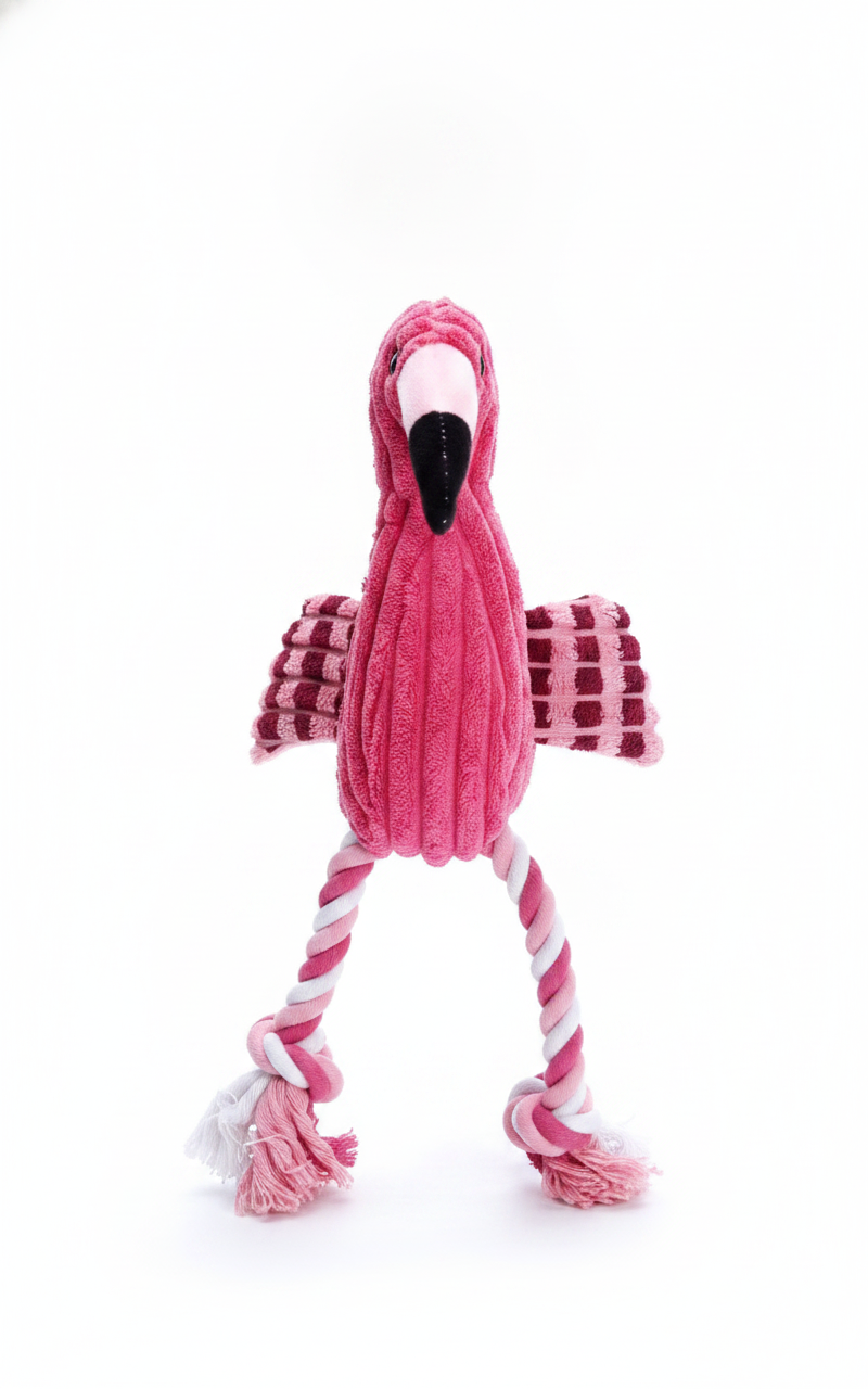Juguete Flamingo de Peluche con Sonido para Perros - 6