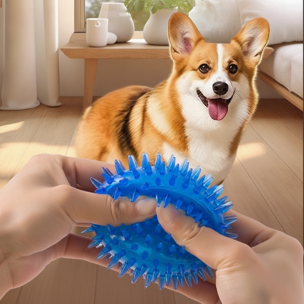 Pelota Sonora con Picos para Perros TPR 5-11 cm - 3