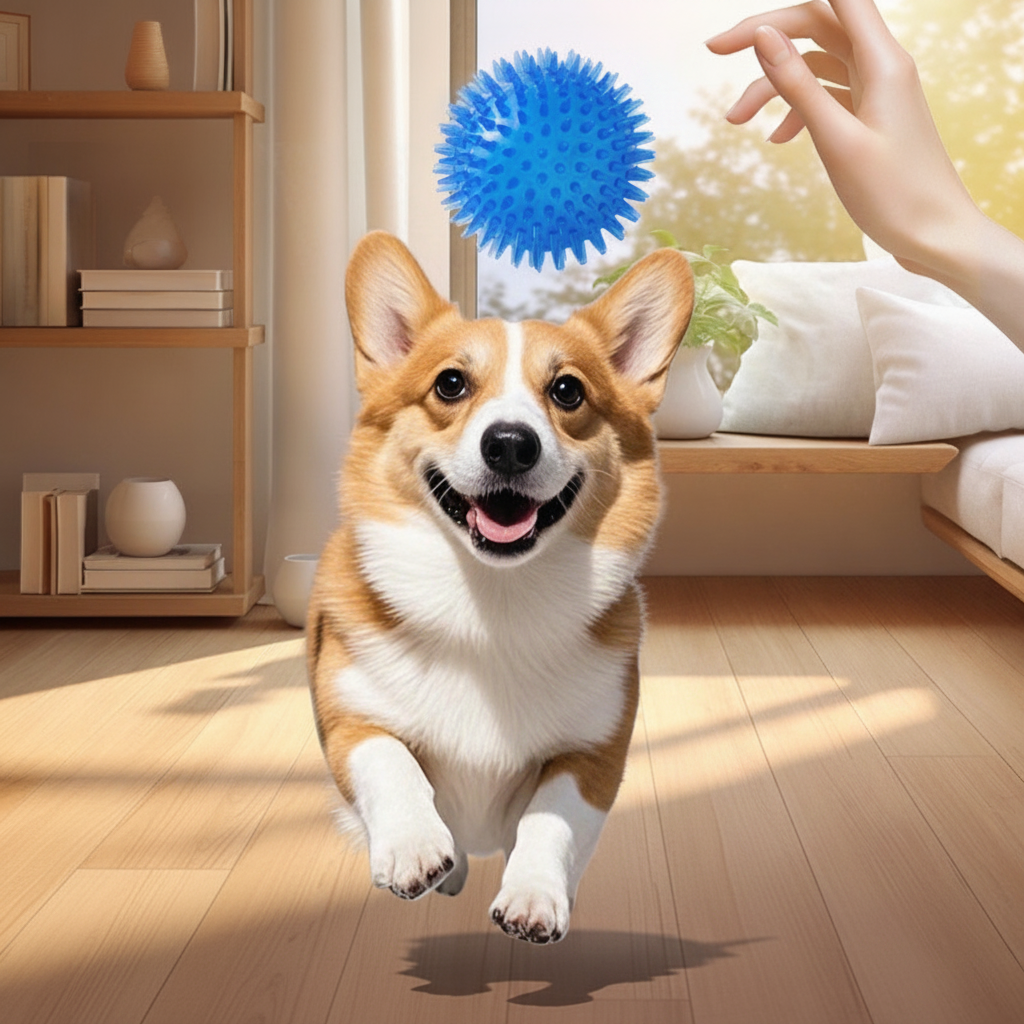 Pelota Sonora con Picos para Perros TPR 5-11 cm - 4
