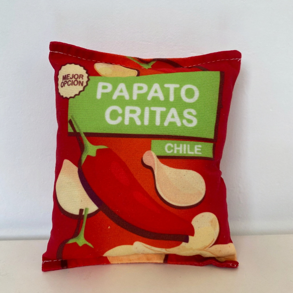 Juguete sonoro para mascotas tipo papa frita de peluche - 11