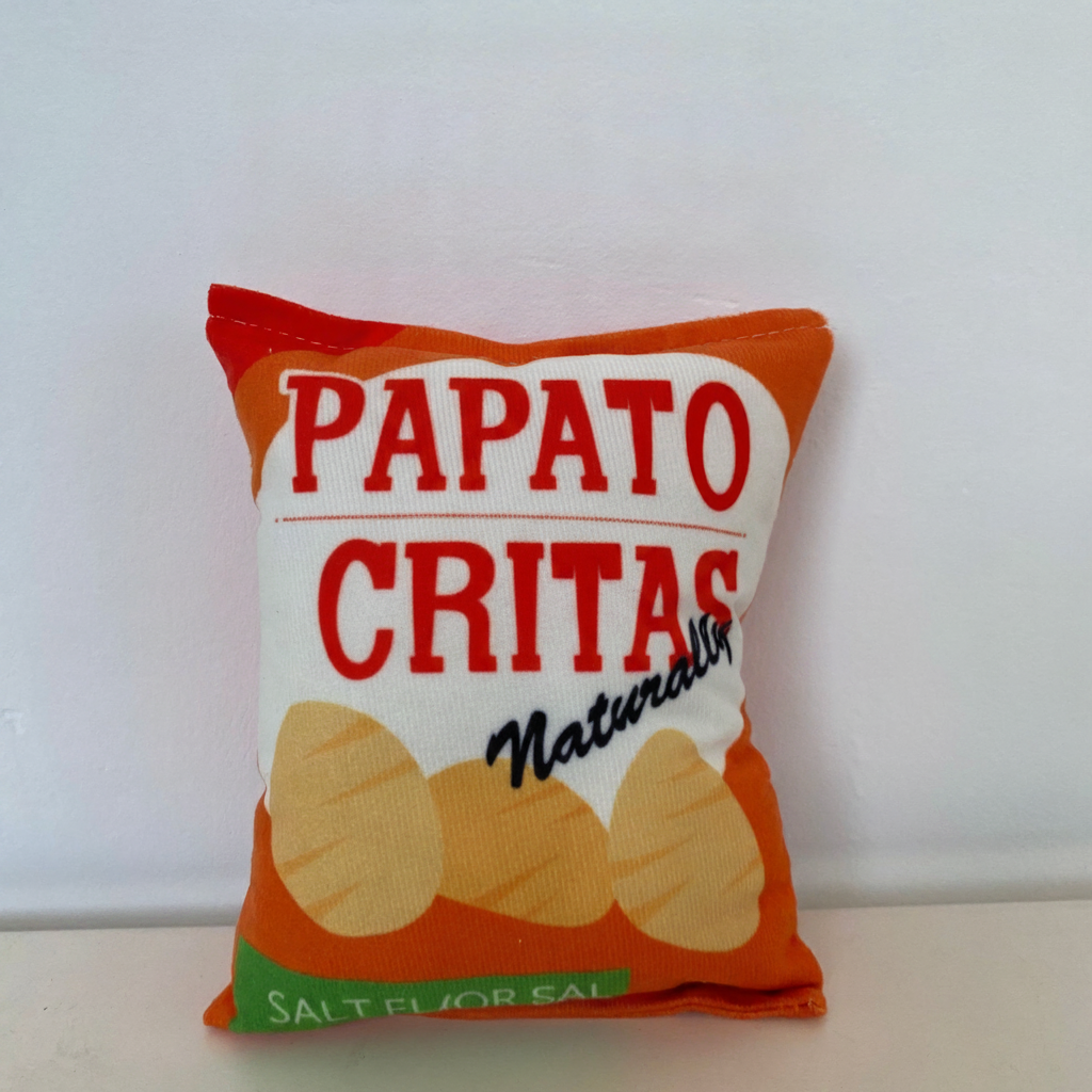 Juguete sonoro para mascotas tipo papa frita de peluche - 12
