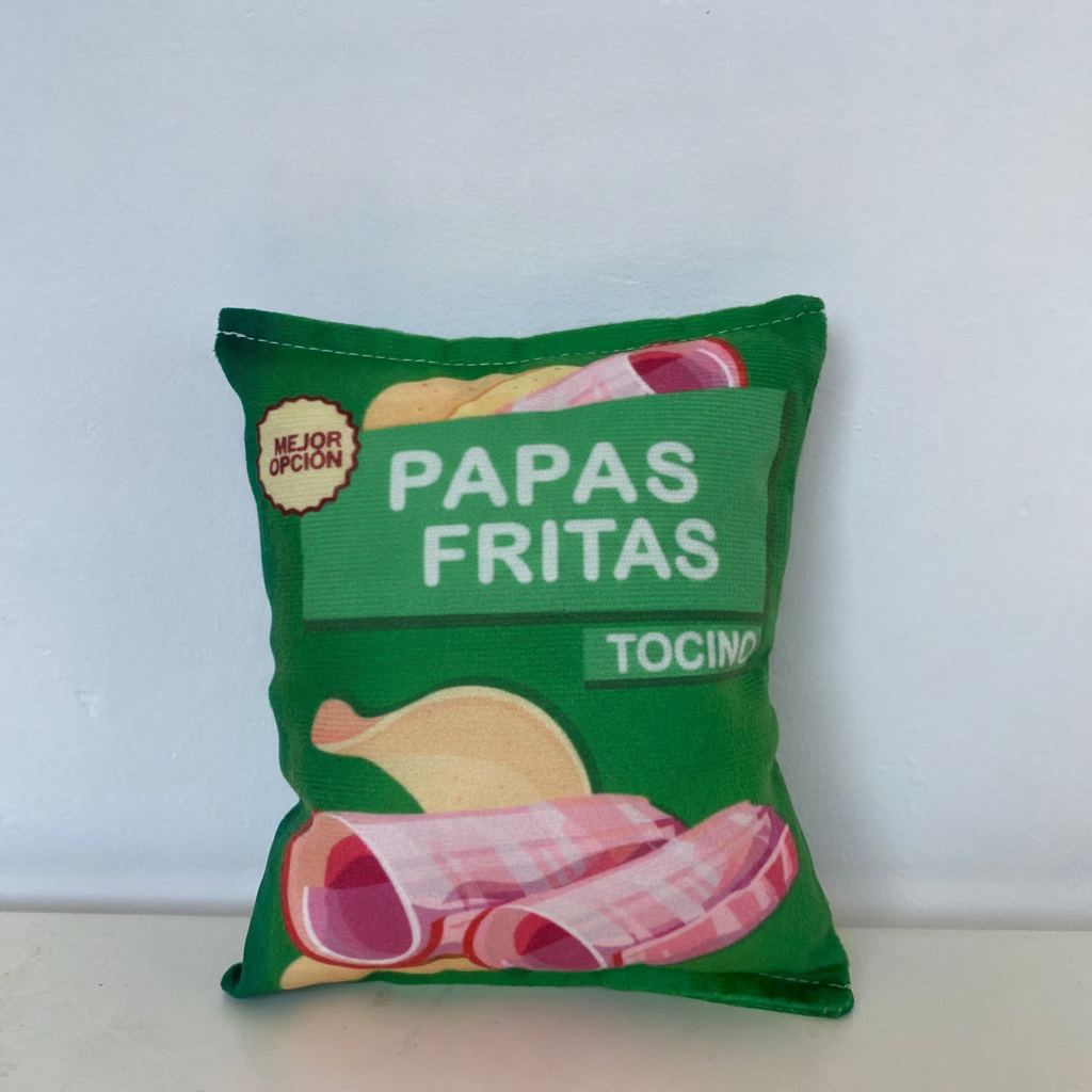 Juguete sonoro para mascotas tipo papa frita de peluche - 14