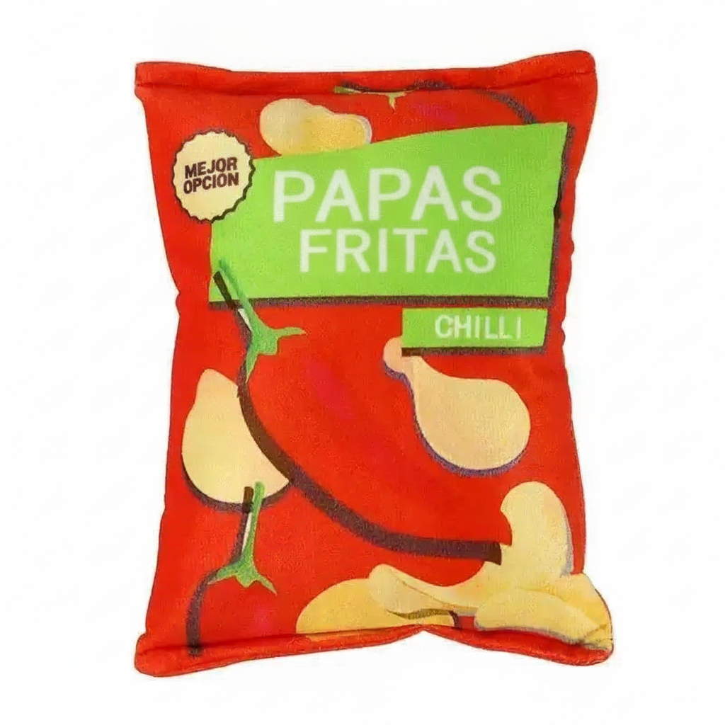Juguete sonoro para mascotas tipo papa frita de peluche - 9