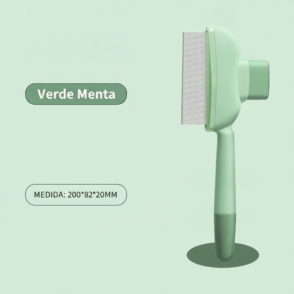 Cepillo Removedor de Pelo para Mascotas con Botón - 5