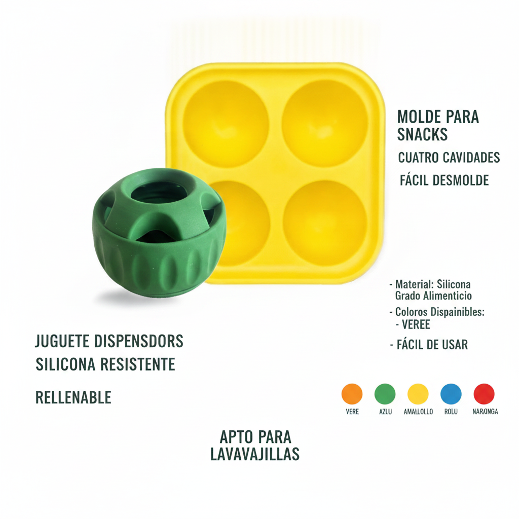 Juguete Dispensador de Premios para Perros Silicona - 5