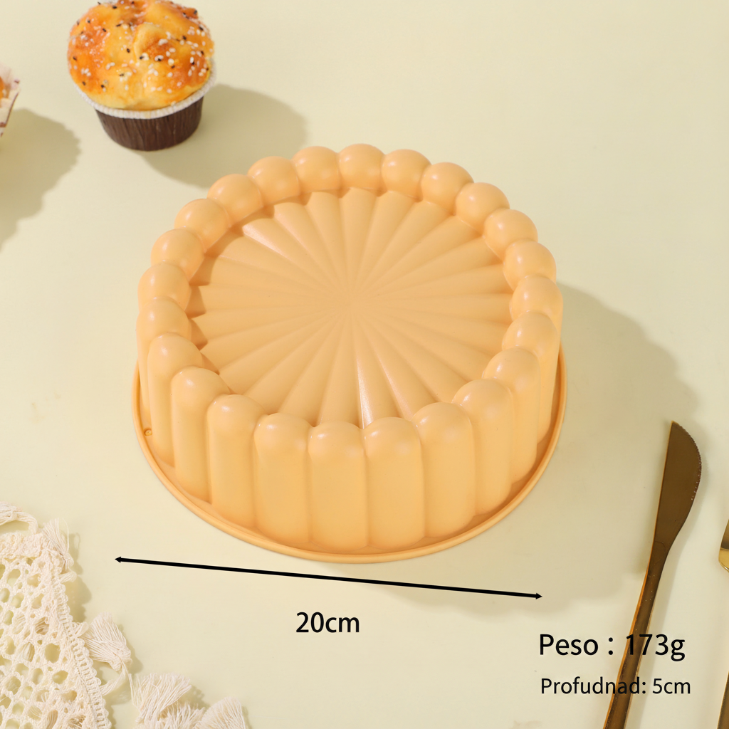 Molde de silicón para pan y pastel fácil desmolde - 15