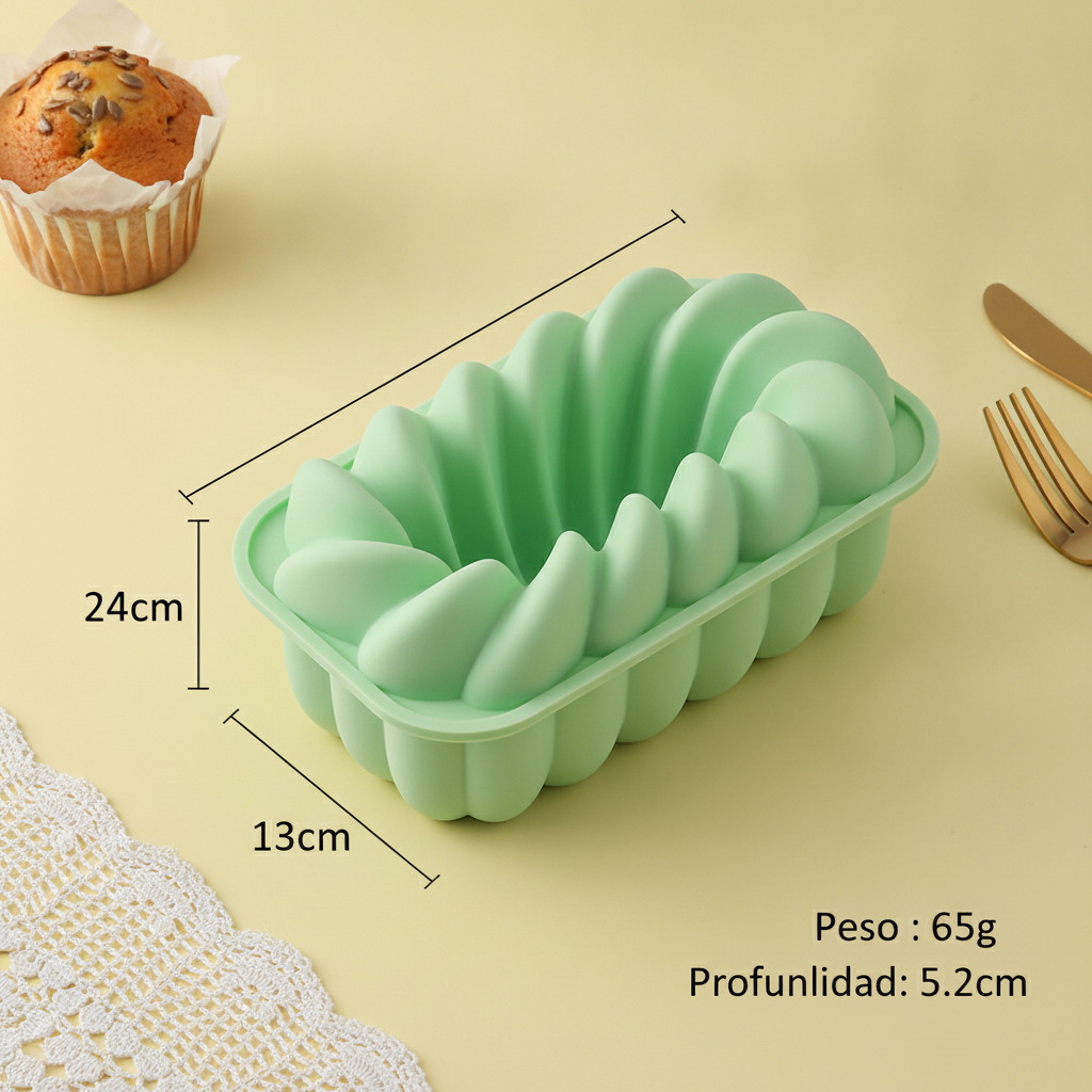 Molde de silicón para pan y pastel fácil desmolde - 6